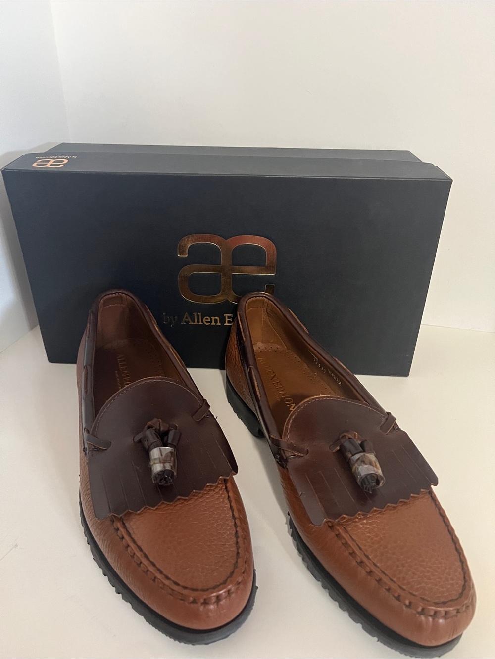Allen Edmonds Men’s Brown Leather Tassel Loafers